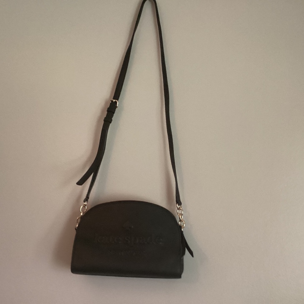 Kate spade cow leather black doom bag